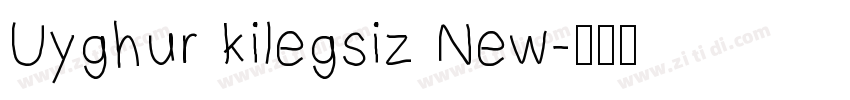 Uyghur kilegsiz New字体转换